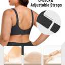 Gailife 3 Pack Nursing Bras for Breastfeeding Seamless V Neck Mesh Maternity Bra Comfort Pregnancy Sleep Bralette (M)