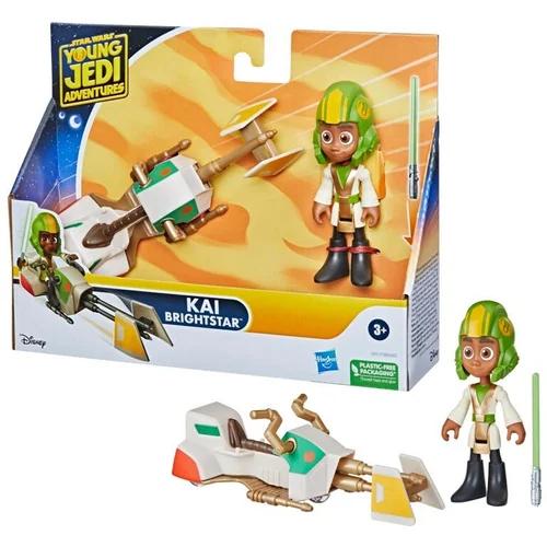 Star Wars: Young Jedi Adventures LYS Solay Figure & Speeder Bike, 4-Inch Scale Action Figures & Vehicles, Star Wars Toys, Preschool Toys for 3 Year Old Boys & Girls