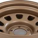 Rough Country Bronze Steel Wheel - 15x10, 5x4.5 Bolt Pattern, 39mm Offset, 3.30 Bore, Heavy-Duty D-Window Off-Road Rim for Trucks & Jeeps