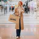 Crap Bag Granny Gigi Abuela Mimi Nana Grandma Aunt Memaw Mama Mom Gifts Burlap Tote Bag for Women Female Her