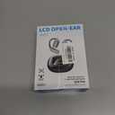 AI Real-Time Translation Earbuds, OWS LCD Touchscreen 3-in-1 Language Translator Earbuds, 144 Languages Multi-Mode Translator Earbuds for Travel Business and Learning, Compatible with iOS (Grey)