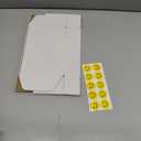 RLAVBL 10 Pack 7x5x2 Small Shipping Boxes, White Corrugated Cardboard Box for Packing, Mailing, Business