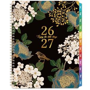 Planner 2026-2027 - Academic Planner 26-27, Jul.2026 - Jun.2027, 8" x 10", 2026-2027 Planner Weekly Monthly with Colorful Tabs, Twin-wire Binding, Back Pocket