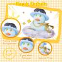 2 x Colorful Car Rubber Ducks Expressive Duck Dashboard Decorations Accessories with Mini Hat Swim Ring Necklace Sunglasses and Cool Prop for Car Dashboard Decorations Home Decor(F8)