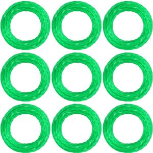 THTEN 0.080" String Trimmer Line Compatible with Greenworks 80V 60V 48V 40V 24V GST80320 STB301 ST80L00 ST60B212 ST60B02 BL60L00 STE405 21142 String Trimmer, 157 Ft Pre-Cut Twisted Line 9 Pack