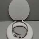 Mayfair by Bemis Eden Cushioned vinyl White Round Padded Toilet Seat