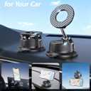 Magnetic Phone Holders for Your Car [89+LBS Suction & 3200gf Magnetic] Magsafe Car Phone Mount, Vacuum Suction Cup Car Mount for iPhone 17 Pro Max Mens Gifts for Birthday Anniversary Father Day