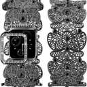 VIQIV Compatible with Apple Watch Bands for Women 38/40/41/42/44/45/46/49mm with Bling Case, Unique Mesh Metal Wide Stylish Dressy Wristband for iWatch Ultra 2 Series SE/10/9/8/7/6/5/4/3