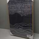 KUVIOKE Navy Blue Abstract Framed Wall Art Modern Neutral Minimalist Wooden Pastel Boho Wall Decor Farmhouse Rustic Art Painting Home Decor 16x24in (Natural Framed)