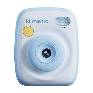kiimento Instant Print Digital Camera, Ink-Free Thermal Printing with 4 Color-Themed Paper Options, 2.4” HD Screen, Selfie Lens, 48MP Photo, 1080p Video, 32GB Memory Card – Model P2 (Sky Blue)