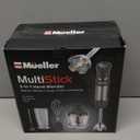 Mueller Multistick 5-in-1 Immersion Blender Handheld,12 Speed Hand Mixer-Turbo Boost,Heaviest Duty Copper Motor,Titanium reinforced Blades Hand Blender,Milk Frother Wand,Whisk,Beaker,Chopper,Grey (Gray)