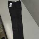 SLIM-SATION Women's Wide Band Ankle Pant Pull-on Pant with Tummy Control (14, Black Denim)