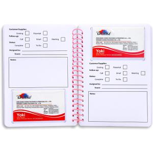 3 x Business Card Organizer Card Holder Book, Portable Credit Card Organizer, Managing All Card Holder Notebook, Cards Holder Manage and Remind Important Matters of Card, Capacity: 58 Crads (Pink 2)