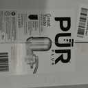 PUR Plus Vertical Faucet Mount Water Filtration System, Lead-Reducing Filter, Great-Tasting, Easy Install, Lasts 100 Gallons, Faucet Water Filter, Compatible with Sinks with External Aerators, Chrome