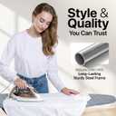 Ironing Board Full Size | Heavy Duty Iron Board with Multi-Layer Cover Pad - Height Adjustable Iron Table, Safety Iron Rest, Ironing Boards for Laundry Room or Dorm Use (43x13)