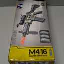 Realistic Toy Foam Blaster Gun - Electric Sniper Rifle with Scope 120 Soft Bullets 3 Magazines, Automatic Dart Gun for Boy Ages 8-12 Years Old, Indoor Outdoor Gifts for Adult Kid Christmas Birthday (Camouflage)