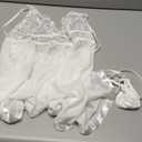 Avidlove Women Plus Size Babydoll Lingerie Lace Chemise Mesh Sleepwear (XX-Large, White)