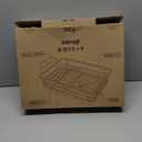 Stainless Steel Dish Drying Rack for Kitchen Counter, Sink Organization and Storage Essentials with Silverware & Utensil Holder, Home and Apartment Decor, 12''W x 15.5''L, Silver