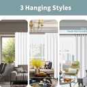 BGment Pure White 100% Blackout Curtains for Bedroom, Black Out Living Room 84 inch Panels with Thermal Liner, Rod Pocket and Back Tab Double Layer Room Darkening Drapes, 2 Panels, Each 52 x 84 Inch
