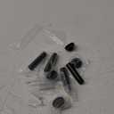 HOMOTEK 4 Pack Heavy Duty Solid Rigid Door Stops Bumper Sound Dampening Door Stoppers with Soft Rubber Tip, Zinc Die Cast DoorStops Wall Protector 2.8" DoorStoppers, Black