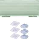 Sink Splash Guard, Stretchable Sink Splash Guard with Suction Cup, Water Splash Guard for Kitchen Bathroom (20 x 4.3 inch, Green)