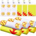 Mindsoft 6 Set Softball Cooling Towels for Sports Team Gifts with Carrying Pouch 40 x 12 Inch Softball Towels Bulk Microfiber Ice Cooling Rags for Birthday Party Favors Swag Bag Stuffers