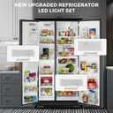 NEW Upgraded Refrigerator LED Light Set - Compatible with Whirlpool, Kenmore, Maytag, and KitchenAid Refrigerators - Includes 1 Pc W10515058 & 2 Pcs W10515057 - Replaces WPW10515057, WPW10515058