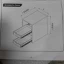 YORKING 2 Tier Pull Out Cabinet Organizer,11" W x 21" D Wooden Cabinet Pull Out Drawers,Heavy-Duty Slide out Wood Drawer Shelf,Pull Out Drawer for Cabinets,Pantry, Bathroom,Kitchen 