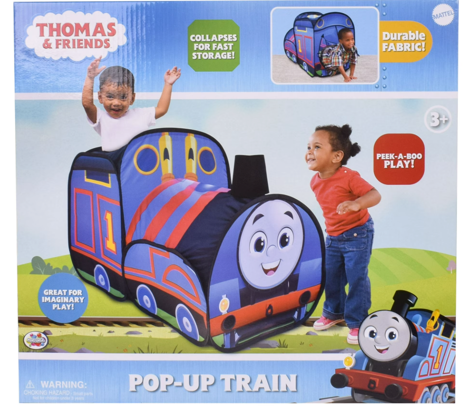 Thomas the Train & Friends Pop Up Play Tents, Polyester Material for Inside & Outside, Kids Ages 3+