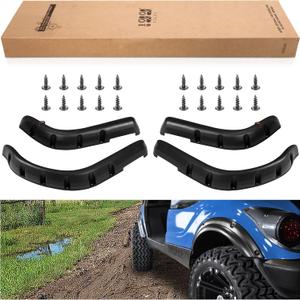 Golf Cart Accessories 4-PCS Fender-Flares Front & Rear for EZGO RXV 2008-2015 Original Models, with Mounting Hardware (Not Fit Modified Carts)