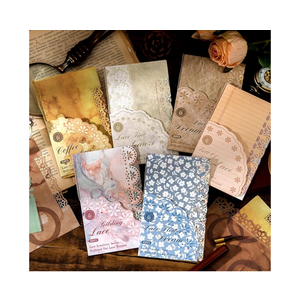 Alideco120 pcs Vintage Scrapbook Paper,Lace Symphony Scrapbooking Paper for Journaling Supplies, Decorative Craft Paper for Junk Journals(leisijiaoxiangqu)