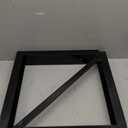 18x18 Bolted Steel Mounting Brackets for Trailer Tool Box, Set of 2- Black