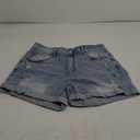 Jeans 2025 Womens Casual Mid/High Waisted Denim Shorts Summer Stretchy Ripped Jean Shorts for Women, L