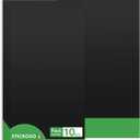 STICKGOO Black Ceiling Tiles 2ft x 4ft, Smooth PVC Ceiling Panel - Waterproof, Fire-Rated, No Breakage - Decor Coverings 24 x 48in - 10 Pack Cover 80 Sq. Ft (10 Pack of 2ft x 4ft)