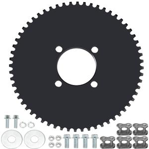 YOXUFA 60 Tooth Sprocket 35 Chain 51mm Bore Replacement for Go Cart Kart Predator 79cc 212cc 420cc 6.5hp 13hp Engine Go Cart Kart Drift Trike ATV Heavy Duty Steel Powersports Accessoried Parts