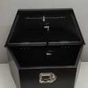 FGJQEFG 26 Inch Black Steel Utility Trailer Tongue Tool Box Wide Utility Trailer Tongue Toolbox RV Storage OrganizerTrailer Storage Tool Box With Lock & Keys (26"X13.3"X12")