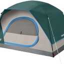 Coleman Skydome Tent with 5 Minute Setup, 2/4/6/8 Person Weatherproof Tent with Rainfly & Carry Bag, 20% More Headroom Than Traditional Canopies