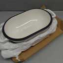 VORRINGARD Enameled Cast Iron Sourdough Bread Oven, Dutch Oven, Loaf Cast Iron Bread Pan for Homemade Bread Baking, Meatloaf Pan with Lid, 5QT, White