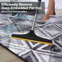 B-Land Carpet Rake for Pet Hair Removal, Reusable Pet Hair Remover with 60 Adjustable Long Handle, Carpet Scraper Dog Cat Hair Remover Tool for Rugs, Mats