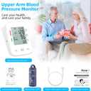 AILE Blood Pressure Monitor, Upper Arm Blood Pressure Machine, Automatic Blood Pressure Monitors for Home Use BP Monitors with Large Cuff 8.7-16.5 Adjustable, 2 * 99 Sets Memory, Digital LCD Display