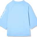Roxy Womens Crop Top Short Sleeve Rashguard UPF 50+, Quick-Dry Rash Guard Swim Shirt for Beach, Pool, Surf, Water Sports (Blue, XL)