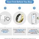 RingConn Gen 2 Smart Ring - Sleep Apnea Monitoring(Gold, Size 6)