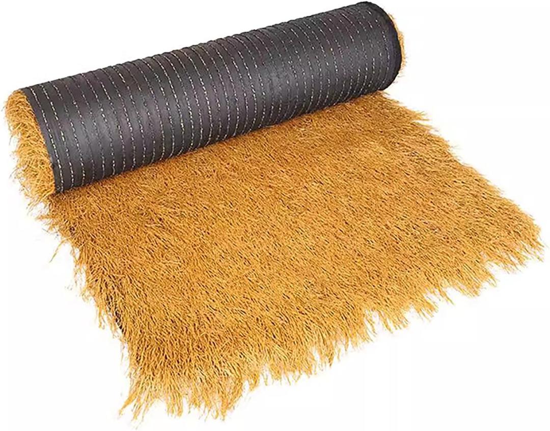 DRISSA Synthetic Thatch Grass Roof,Artificial Thatch Roofing,Mexican Artificial Thatch Straw Roof,Palm Thatch Roll,Tiki Bar Hut Patio Beach Hawaiian Party and Bar (3.28 feet x 32.8 feet (1m x 10m))