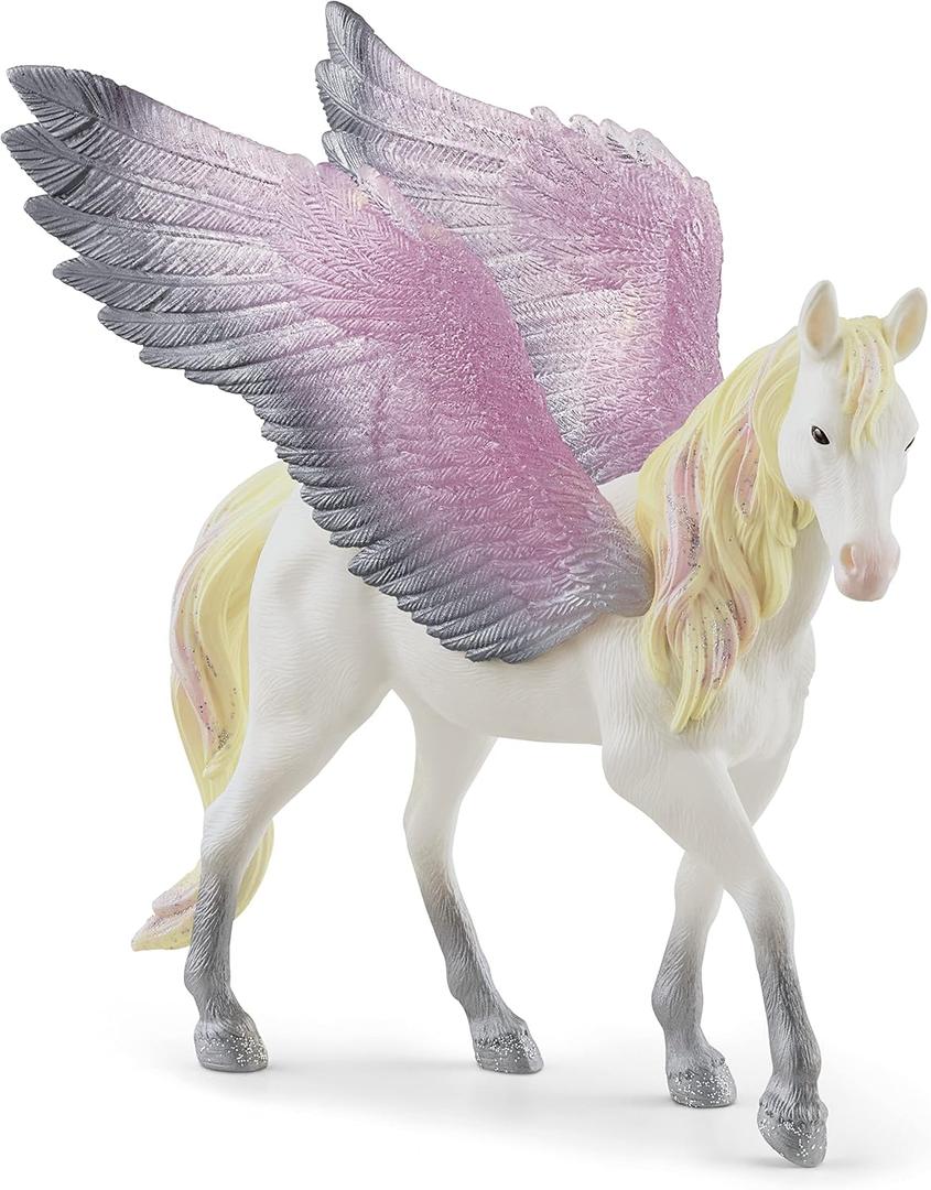 Schleich bayala, Unicorn Toys, Unicorn Gifts for Girls and Boys 5-12 Years Old, Star Pegasus Mare, Multi, 70579
