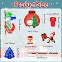 194 Pcs Christmas School Stationery Set Xmas Classrooms Exchange Stationery Party Favors Class Reward Prizes Notebooks Pencils Sharpener Erasers Stickers Stamps for Party Supplies (Snowball)