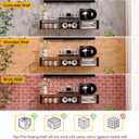 49" Floating TV Stand, Floating TV Stand Wall Mounted, Entertainment Center and TV Console Shelf with Open Storage Cabinet for Living Room, Bedroom