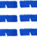 DRKLEAN Microfiber Mop Pads, Dust Mop Replacement Head Compatible with O-Cedar Dual-Action, Microfiber&Chenille Mop Replace Head, Dust Mop Refill (Pack of 6)