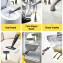 Handheld Steam Cleaner with Safety Lock, 500mL Large Tank & 19PCS Accessories - Multi-Surface Deep Cleaning for Kitchen, Bathroom, Car, Sofa - Removes Stubborn Grime, Sanitizes Surfaces (Yellow)