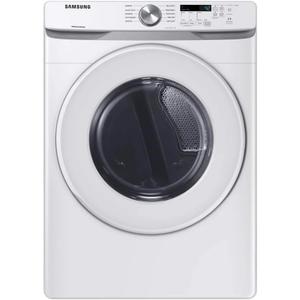 Samsung 7.5 cu. ft. Front Load Electric Dryer with Sensor Dry, White, DVE45T6000W/A3