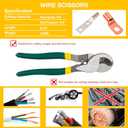 YUZES Hydraulic Crimping Tool and Cable Cutter, 12 AWG to 00 (2/0), 10 Tons Battery Cable Crimper Tool with 9 Crimping Dies, Crimping Tool for Cable Lug, Wire Terminal Lug